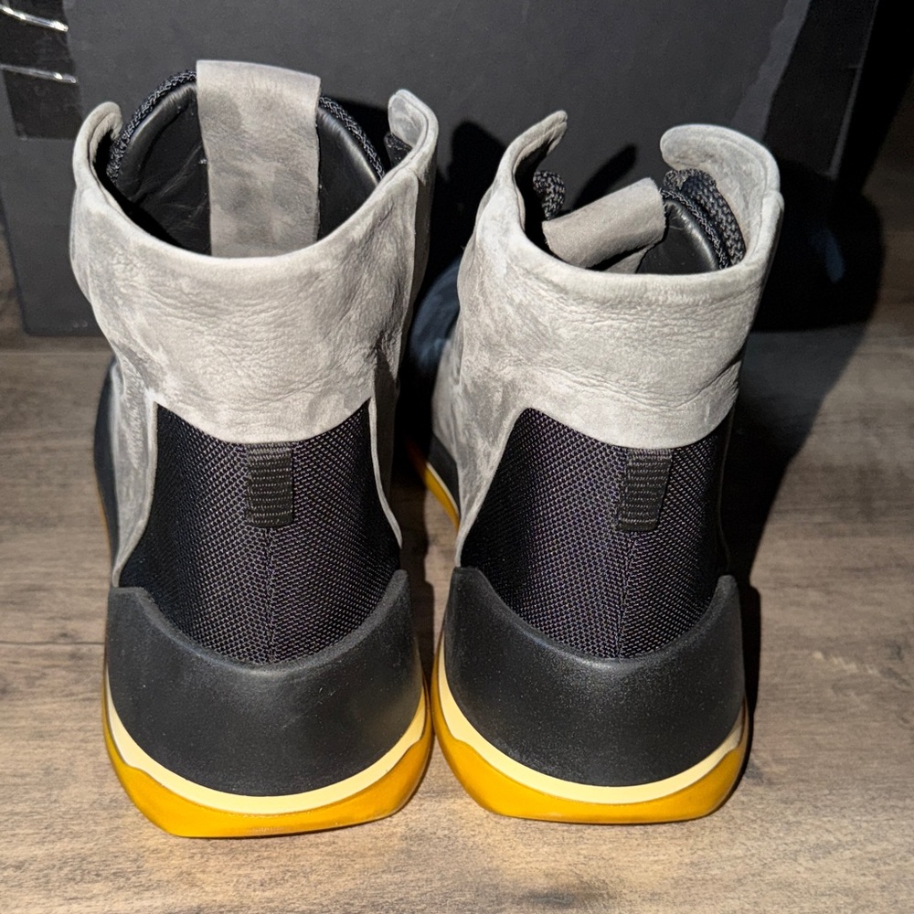 NIB Porsche Design Traveller Boot High Top Sneakers In Gray Nubuck Leather - Picture 7 of 10